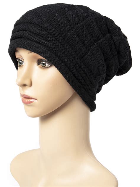 LELINTA Winter Hat For Women Slouchy Beanie Hat Chunky Oversized Cable ...