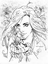 Poison Ivy Coloring Pages Sketch Page sketch template