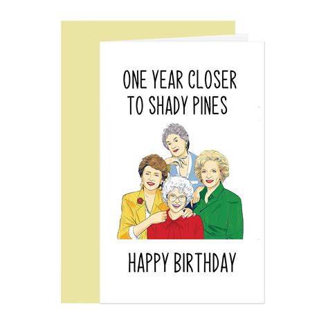 Buy Golden Girls Birthday Card, Best Friend Bday Card, Funny Birthday Card for Mom Grandma ...