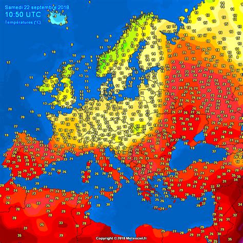 Interesting temperature map for Europe today - taken at 10:50 UTC : r ...