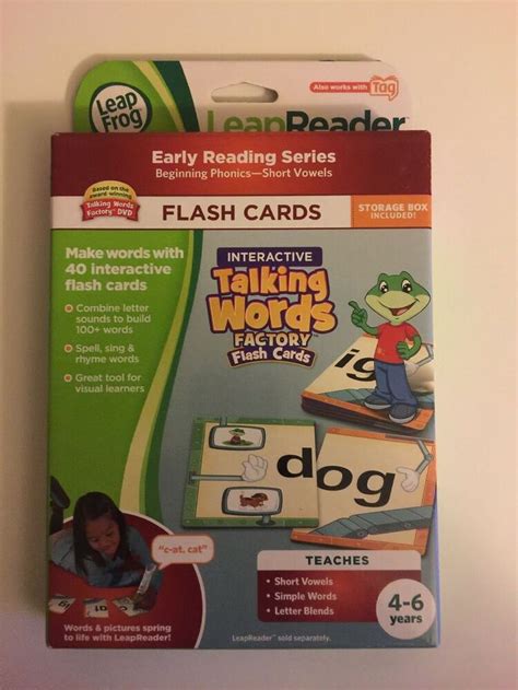 LeapFrog Tag Interactive Talking Words Factory Flash Cards - Lfc21210 for sale online | eBay ...