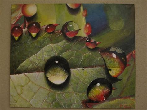 water drop acrylic painting - Lannie Friedman