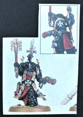 Warhammer 40K Grimaldus Chaplain Black Templar Primaris Space Marines | eBay