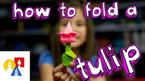 How To Fold An Origami Tulip - YouTube