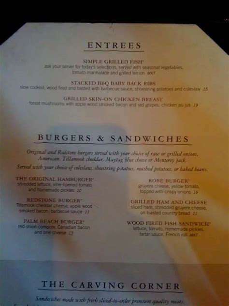 Redstone American Grill Menu, Menu for Redstone American Grill, Eden Prairie, Twin Cities ...