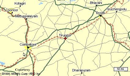 Tirupur City Map - Tirupur City Guide