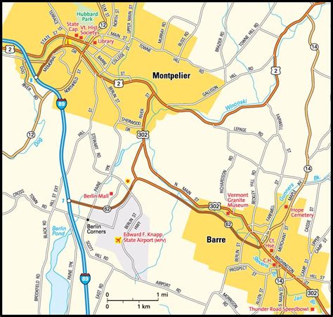 Vermont City Map Directory - Maps of Vermont Cities