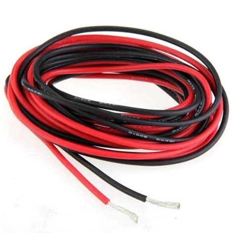 ALLiSHOP 8 Gauge AWG Silicone Rubber Cable Cable Red Black Flexible ...