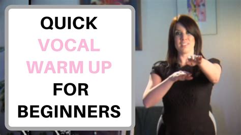 Quick 3 Minute Singing Warm up - Vocal Exercises for Beginners - YouTube