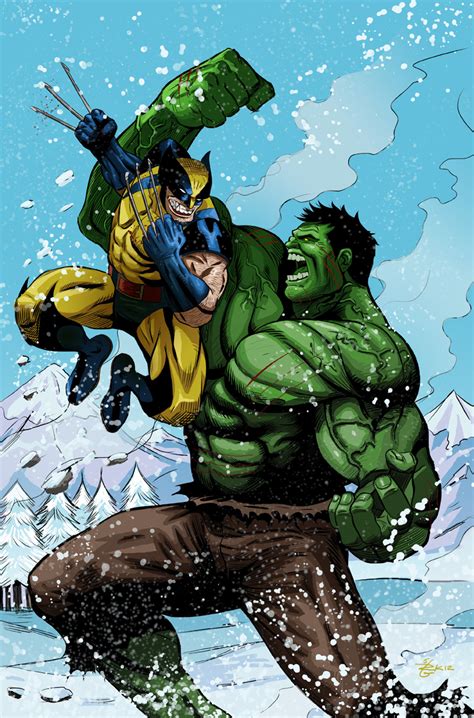 Wolverine versus Hulk by irongiant775 on DeviantArt