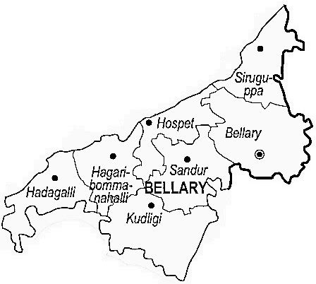 Bellary District | Bellary District Map