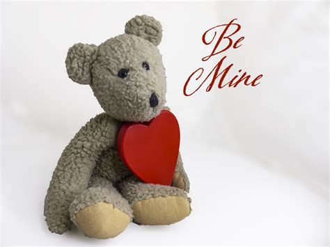 Teddy Bear Red Heart Valentine Free Stock Photo - Public Domain Pictures