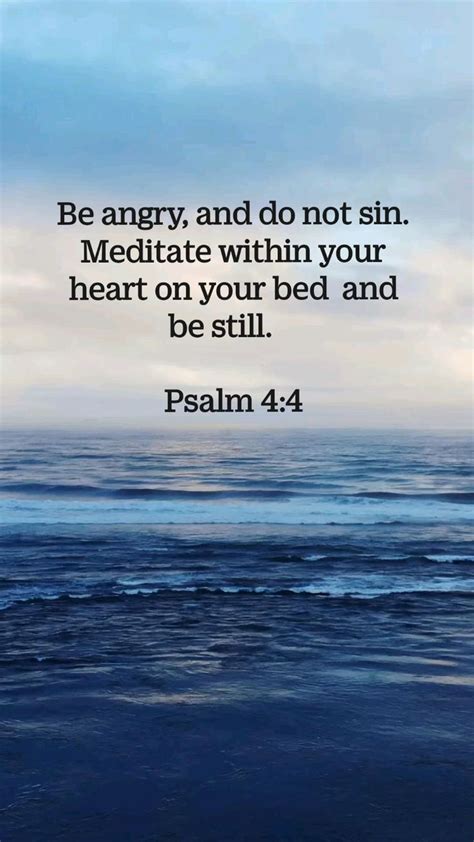 Psalm 4:4 #bibleverses | Inspirational bible quotes, Scripture quotes ...