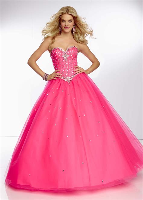 Paparazzi by Mori Lee 95024 Beaded Ball Gown | Vestidos de fiesta rosados, Vestidos de fiesta ...