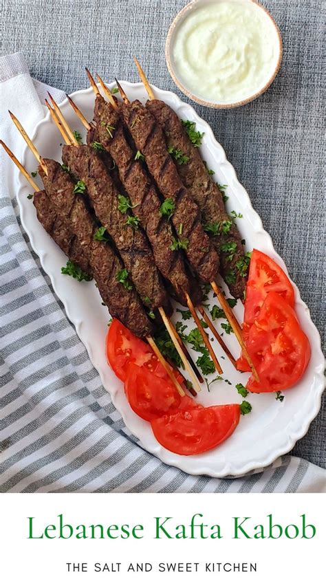 Lebanese Kafta Kabob - The Salt and Sweet Kitchen | Recipe | Kefta ...