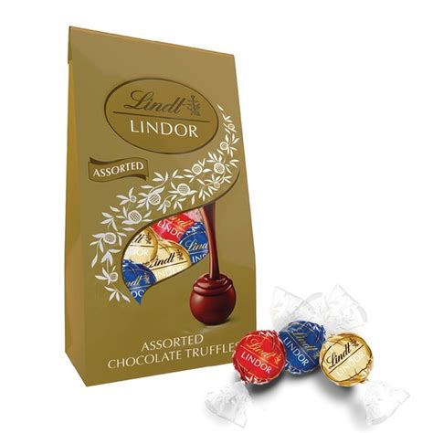 Lindt LINDOR Assorted Milk, Dark and White Chocolate Truffles (5.1 oz) - Instacart