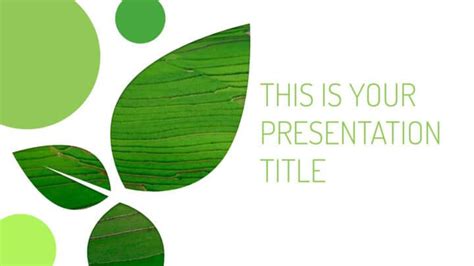 Free green Powerpoint template or Google Slides theme with environmental design | Powerpoint ...