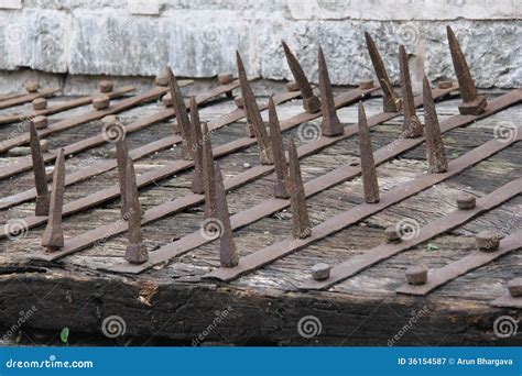 Big Iron Spikes stock image. Image of bloodshed, gate - 36154587