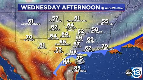 Houston Weather: Warming up ahead of a strong cold front Wednesday - ABC13 Houston