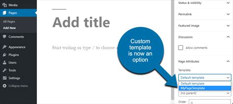 How to Create a Custom WordPress Page Template - GreenGeeks