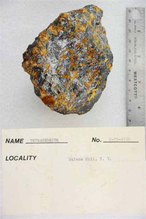 Tetrahedrite | Elsa Mine - Galena Hill Yukon Territory, Cana… | Pacific Museum of Earth | Flickr