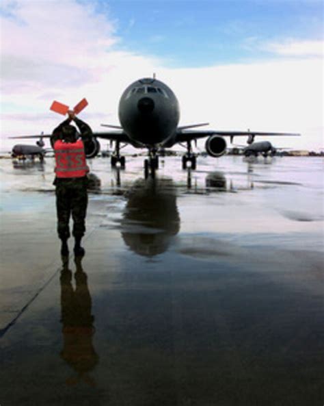 KC-10 Extender returns to its forward operating base after conducting in-flight refueling.