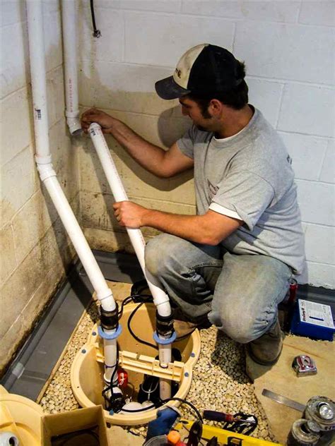 Basement Waterproofing - Sump Pump and WaterGuard Installation in Millville NJ - Installing the ...