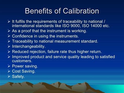 Instrument Calibration