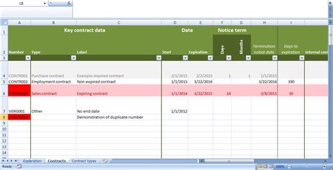 Exemplary Contract Tracking Excel Template Bookkeeping Business Plan Example