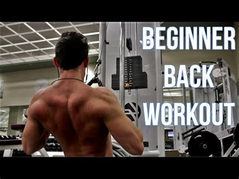 Beginner Back Workout - YouTube