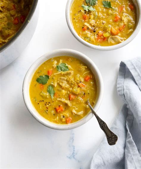 Curry Chicken Soup (Stove or Instant Pot!) - Detoxinista