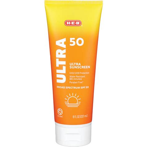 H-E-B Solutions Ultra Broad Spectrum Sunscreen Lotion SPF 50 - Shop Sunscreen & Self Tanners at ...