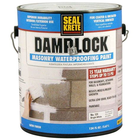 Seal-Krete 1 gal. Damplock Masonry Waterproofing Paint-131001 - The Home Depot