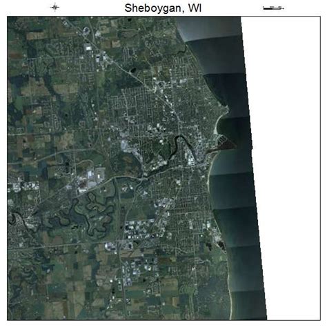 Aerial Photography Map of Sheboygan, WI Wisconsin