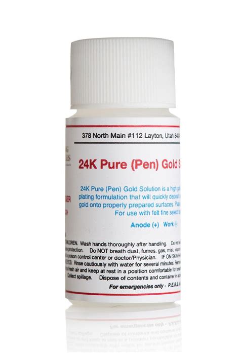 24K Pure Gold Plating Solution - Pen – Gold Plating Services