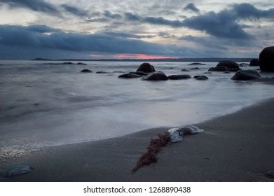 Dramatic Nature Background Waves Dark Rock Stock Photo 1268890438 | Shutterstock