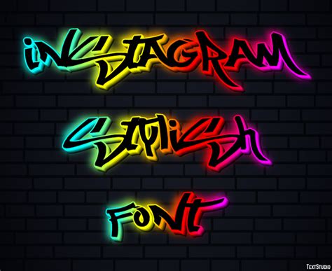 Instagram Stylish Font Text Effect and Logo Design Font