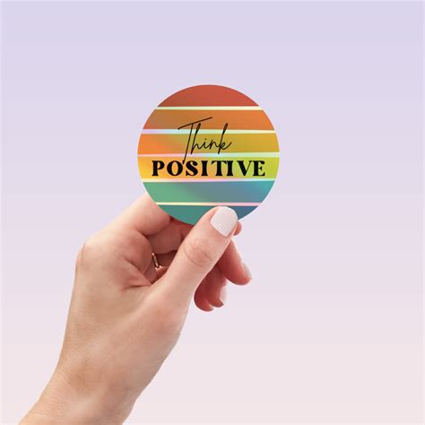 Think Positive Sticker – RainBee Designs LLC