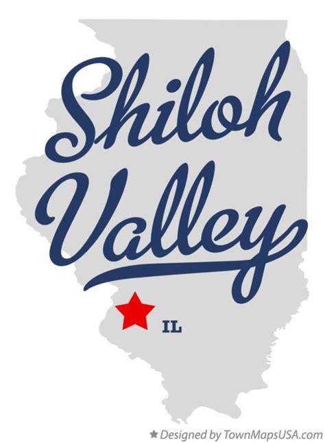 Map of Shiloh Valley, IL, Illinois