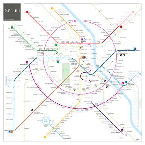 Delhi Metro map (completed + planned) [NP] : r/india