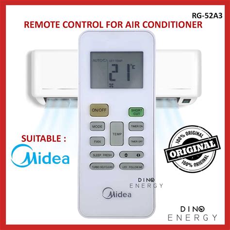 MIDEA *ORIGINAL* | Midea Remote Control FOR Air Cond Aircond Air ...