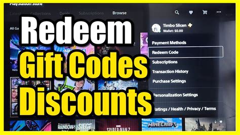 How to Redeem Gift Cards & Enter Discount Codes on PS5 (Fast Tutorial ...