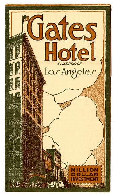 Advertisement, Baltimore Hotel, Los Angeles [cover] - PICRYL Public Domain Image