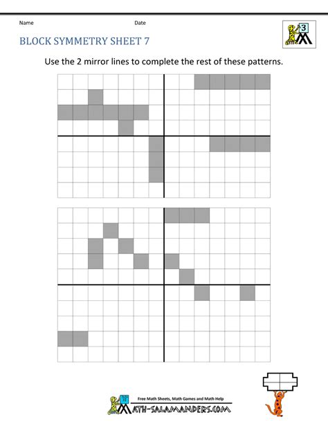 Symmetry Worksheet