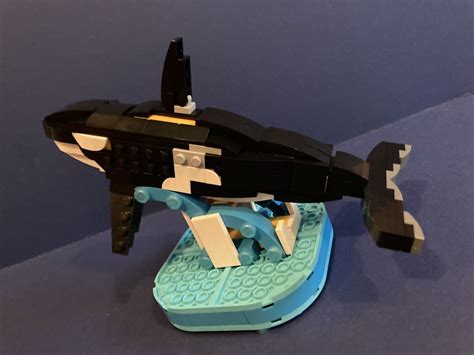 LEGO MOC 2 x 40498 Killer Whale (orca) model by legoartist808 | Rebrickable - Build with LEGO