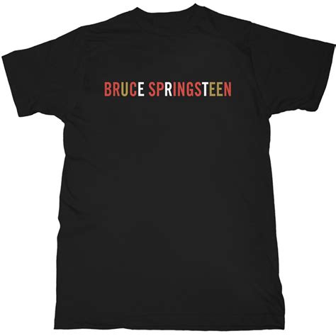 Bruce Springsteen 'Logo' (Black) T-Shirt