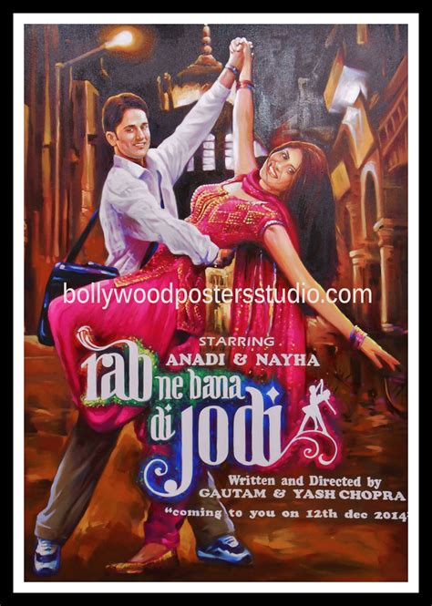 Hand painted personalized bollywood poster – Oil Canvas portrait