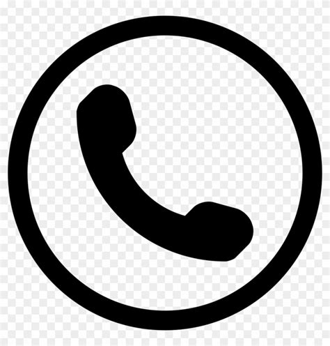 Telephone Symbol Iphone Email Clip Art - Phone Symbol In Circle - Free Transparent PNG Clipart ...