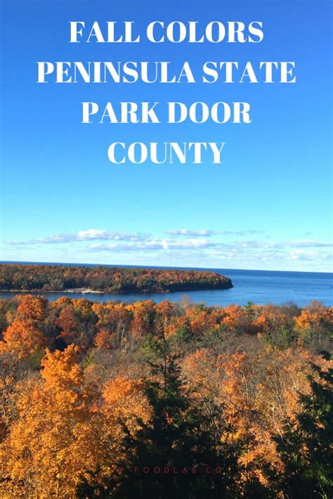 Fall colors Peninsula state park Door county – Urvis Travel Journal