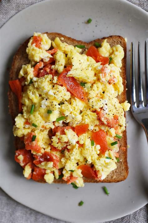 Smoked Salmon Scrambled Eggs